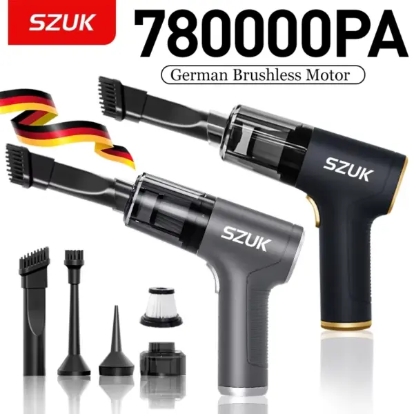 SZUK 780000PA Powerful Vacuum Cleaner Mini Cordless Portable Car Vacuum Cleaner for Home Appliance Handheld Blower Car Cleaner