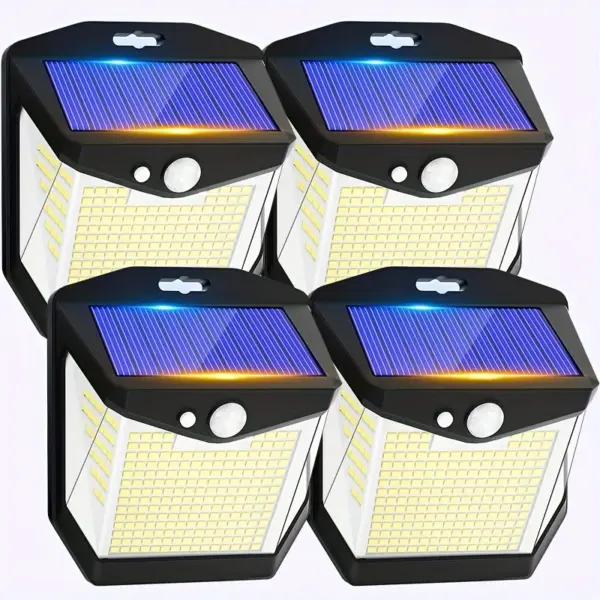 1/2/4/6pcs LED Solar Lights Outdoor Waterproof Solar Lamp Motion Sensor Garden Lights Sunlight Yard Wall Street Light