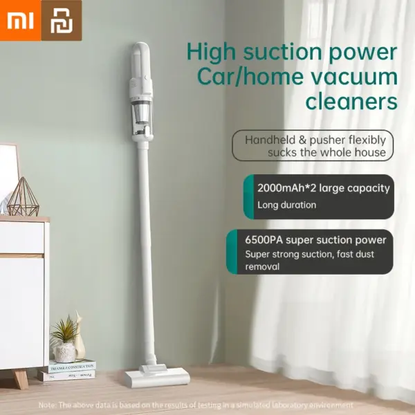 Xiaomi Youpin Vacuum Cleaner Cleaning Machine Powerful Wireless Car Vacuum Cleaner Metal Strainer Portable Handheld Home Gift