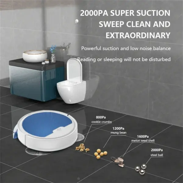 New Super Quiet 3 In 1 Smart Sweeping Robot APP Upgrad Remote Control Mopping Vacuuming Sweeper For Home Office Cleaning Tool