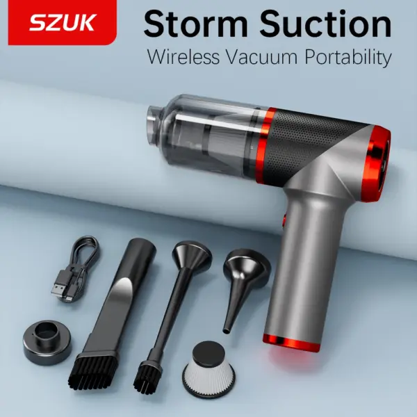 SZUK Car Vacuum Cleaner Powerful Cordless Handheld Vacuum Cleaner Extra Strong Blowable For Car & Home Vacuum Cleaner