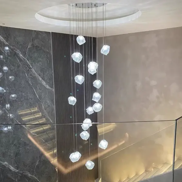 Modern home decor led lights pendant light lamps forstaircase Chandeliers for living room hanging light indoor lighting