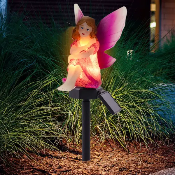 LED Solar Flower Fairy Light Outdoor Waterproof Hanging Light Lawn Stakes Lamps for Home Garden Courtyard Festival Decoration