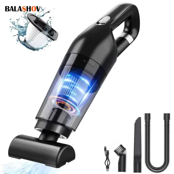 BALASHON Vacuum Cleaner Mini Portable Wireless Hand Held Cleaner Powerful Cleaning Machine Car Home Appliance For Dust Pet Hair