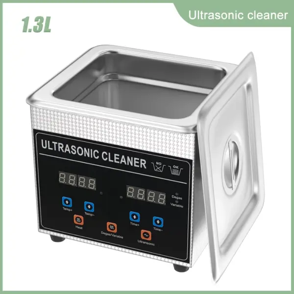 1L Ultrasonic Bath 60w Ultrasonic Cleaner Machine Heater Degas Ultrasound Cleaning Watch Glasses Jewelry Myjka Ultradzwiekowa