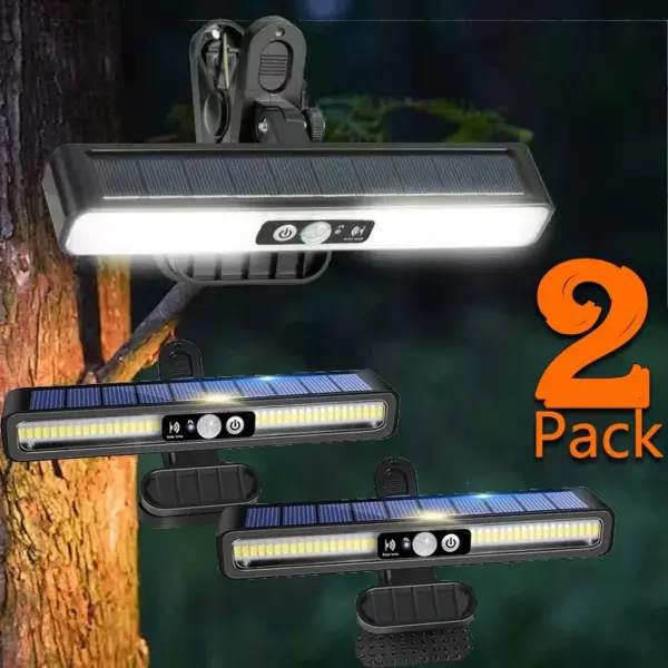 Clip On Solar Motion Lights Outdoor Waterproof,Solar Fence Lights Outside with 36 LEDs, Portable Solar Powered Security Light