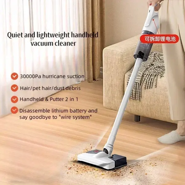 High-power cordless vacuum cleaner handheld super suction mopping machine for home use