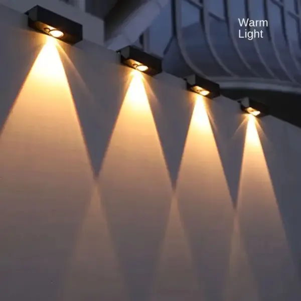 1/2/4packs Solar Deck Lights RGB Color Solar Lights 12 Modes Outdoor Decorative Lighting For Fence Post Patio Pool Wall Backyard