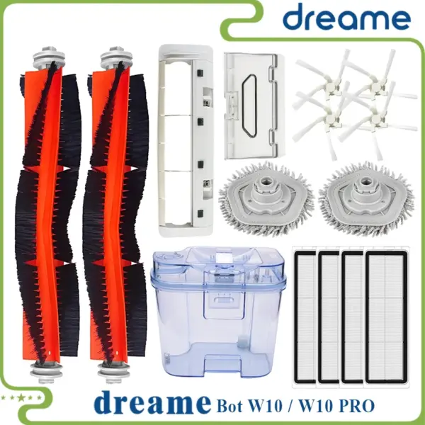 Dreame Bot W10 / W10 PRO Accessories Robot Vacuum Cleaner HEPA Filter Main Side Brush Mop Cloth pad Replacement Parts