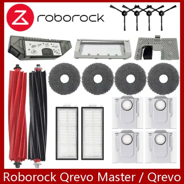 Roborock Qrevo Master / Qrevo Slim Robot Vacuums Cleaner Accessory Main Side Brush Hepa Filter Mop Cloths Dust Bag Spare Part