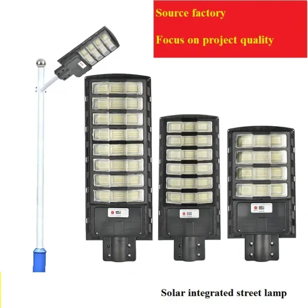 Solar Energy Saving LED Street Light Outdoor IP67 with High Power and Motion Sensor for Courtyard Rural City Street Lamp