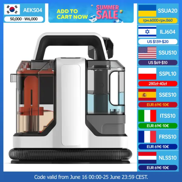 OMESER Spot Cleaner Vacuum Cleaner Handheld Carpet Cleaner 15Kpa 450W/750W Spray Suction Integrated Machine Clean Machine