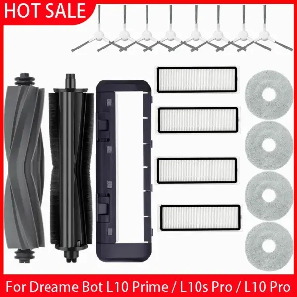 Dreame Bot L10 Prime / L10s Pro / L10 Pro Accessories Main Side Brush Hepa Filter Mop Cloth robot Replacement Spare Parts