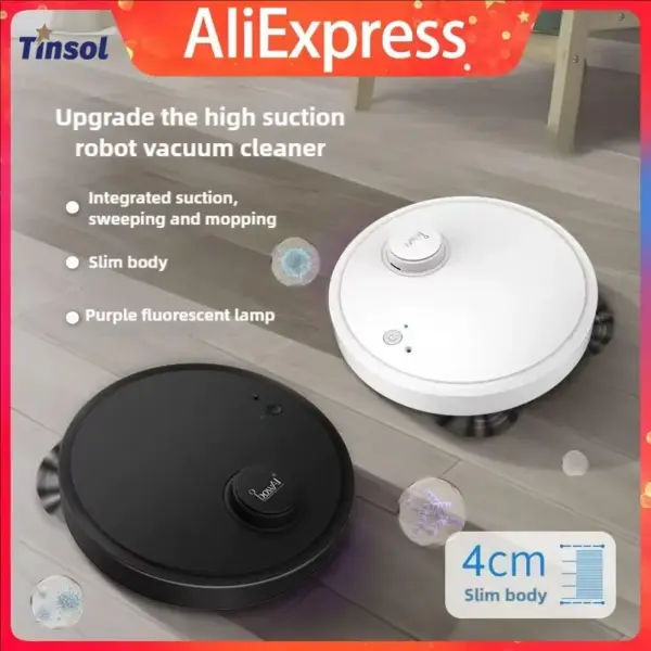 Automatic Robot Vacuum Cleaner 3in1 Smart Wireless Sweeping Wet And Dry Ultra-thin Cleaning Machine Mopping Smart Home