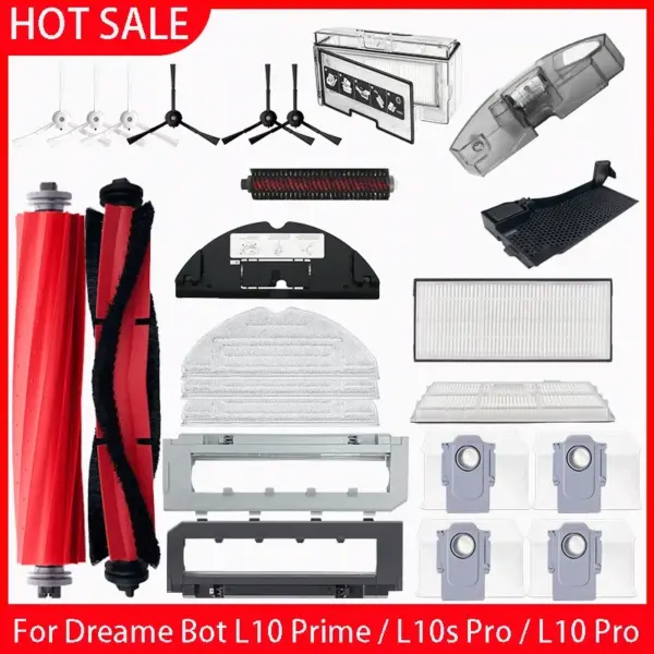 Main Side Brush Mop Hepa Filter Dust Bag Cleaning Rolling Brush Roborock S7 Maxv Ultra S7 Pro Ultra Robot Vacuum Accessories