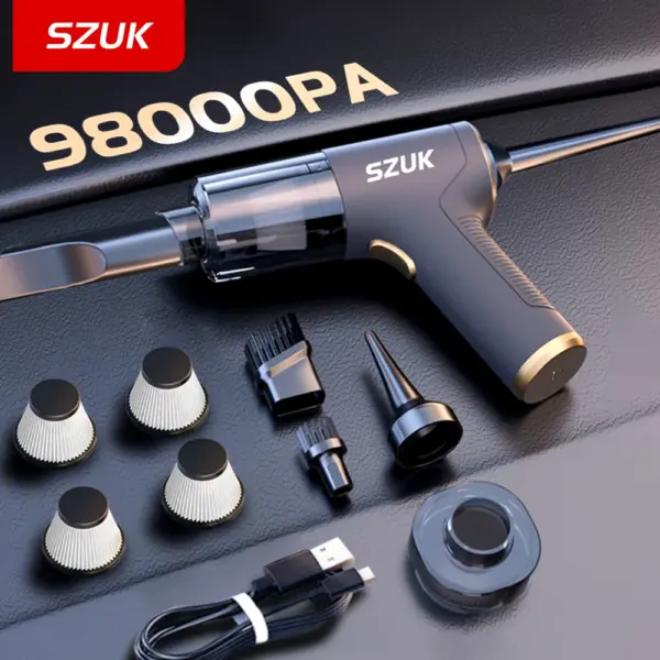 SZUK 2025 Car Vacuum Cleaner New Mini Vacuum Cleaner Strong Suction Wireless Portable Cleaner Handheld vacuum Cleaner for car
