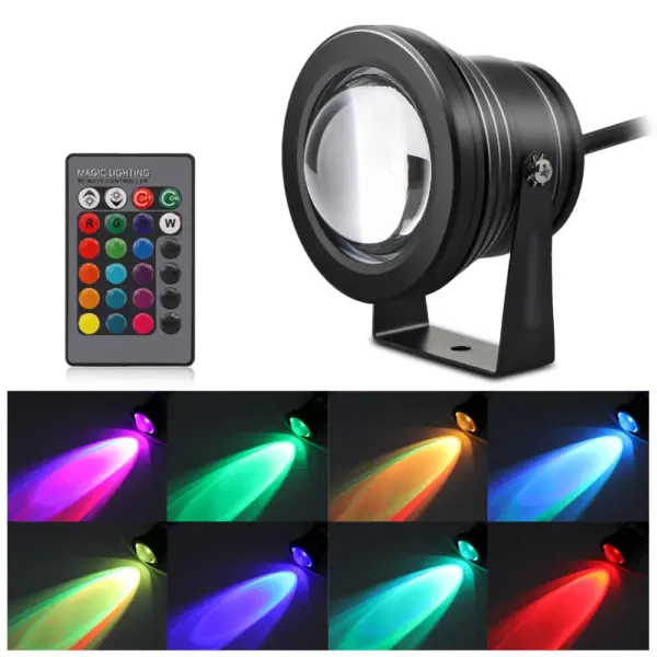 10W LED RGB Colorful Outdoor Garden Spotlights Lights Pro Waterproof IP67 For DJ Party Lawn Landscape Wall Decorative Lighting
