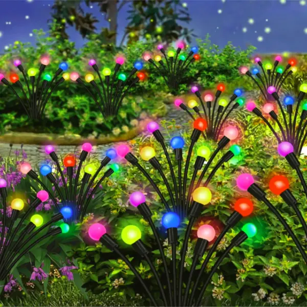 Outdoor Sun Powered Light Energy Saving Garden Landscape Lamp Atmosphere LED Solar Firefly Lights