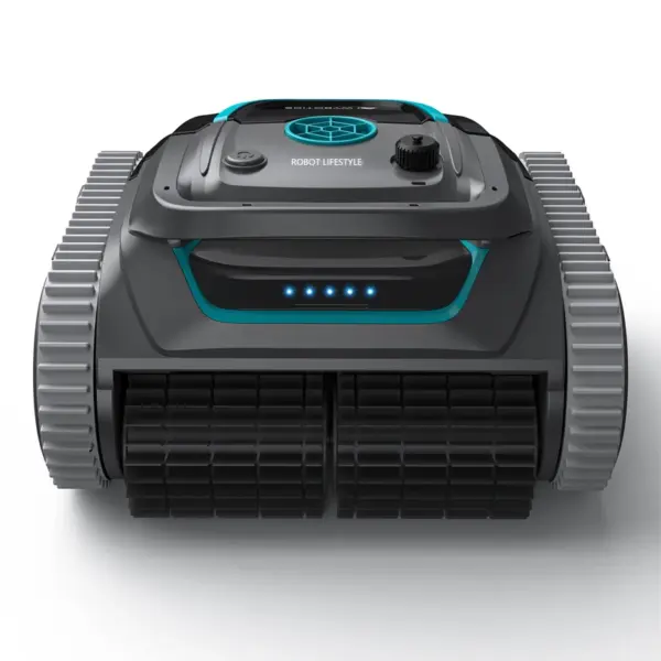 Robot Swimming Pool Cleaner Cordless APP Control Rechargeable Lithium Battery 6400mAh Route Planning for Tiles,PVC,Mosaic,Cement