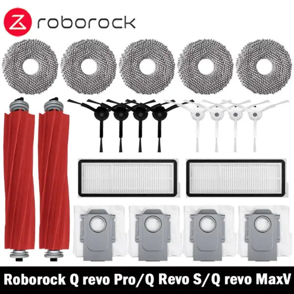 Roborock Q Revo MaxV/Q Revo S/Q Revo Pro Robot aspirador accesorio bolsa de polvo Cepillo Lateral principal filtro Hepa paños de