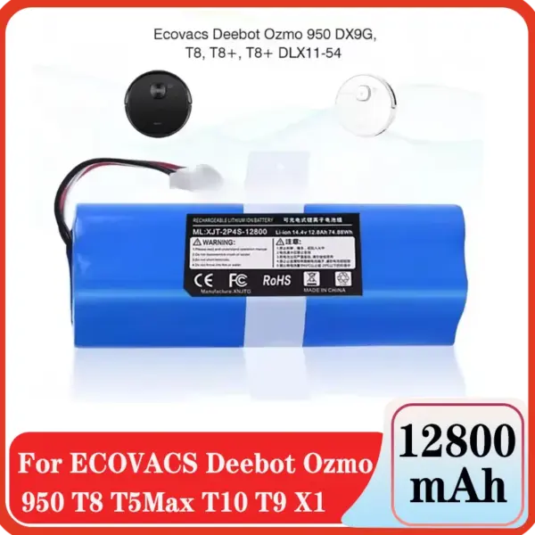 NEW Replacement Battery 14.4V For ECOVACS Deebot Ozmo 950 T8 T8+ T5Max Power Hero T10 T9 X1 DX65 DX96 DX93 Robot Vacuum Cleaner