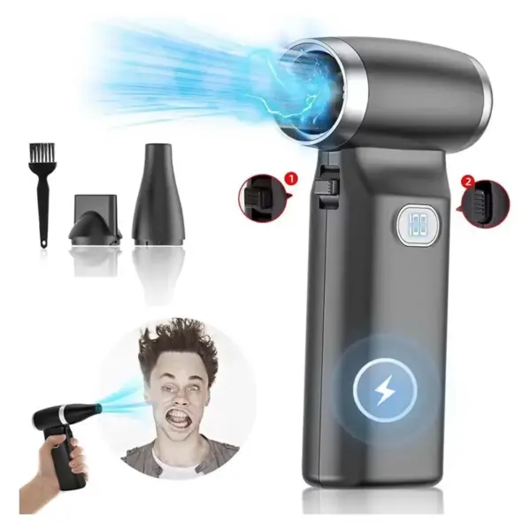 compressed air duster rechargeable Blower Fan 110000RPM PC Duster Keyboard Mini Turbo Fan Car Dryer for Car Cleaning