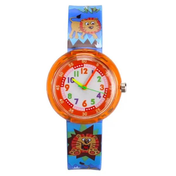 UTHAI CQ15 Kids watches fpr girls quartz wrist watch child for Girl boys clock Cartoon flower dog lion Multicolor clocks