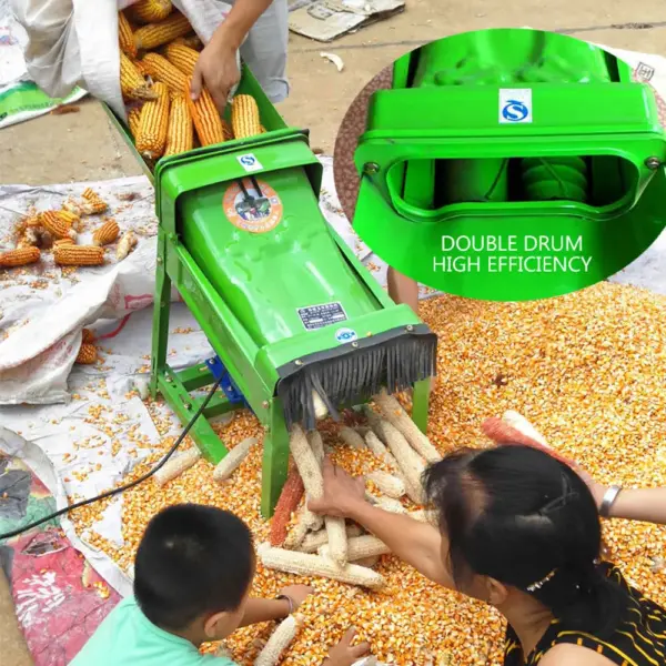 2025 Version Corn Thresher Maize Corn Shelling Peeling Machine Food Processors Huller Sheller Agricultural Machinery