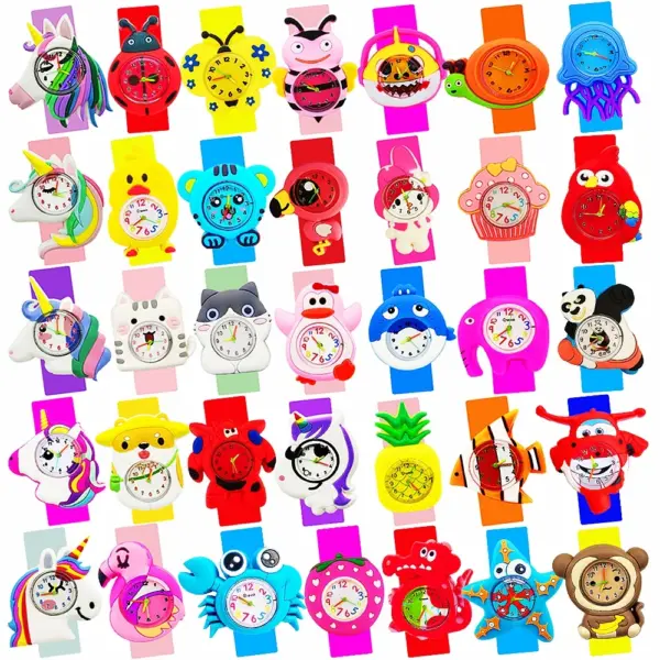 New Fashion Kids Quartz Watch Electronic Watch Colorful Cartoon Baby Birthday Gift Children's Watch for Boy Girl Bracelet