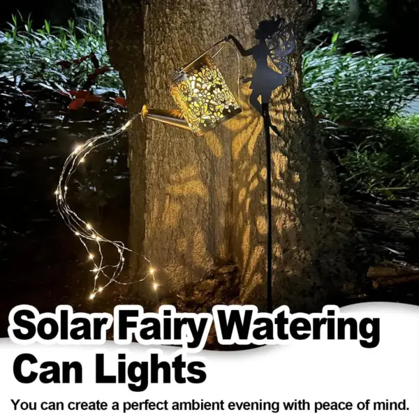 Solar Wrought Iron Lamp For-Decoration Walkway Light String Patio Pathway Lighting Led Lights Outdoor Waterproof Garden Lanscape