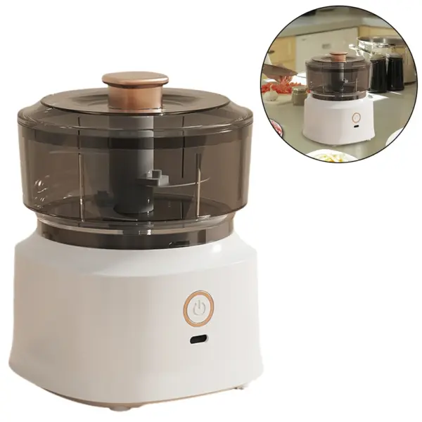 Electric Garlic Masher Mincer 350ml Food Chopper Electric Garlic Masher Crusher Portable Food Electric Processor Cooking Machine