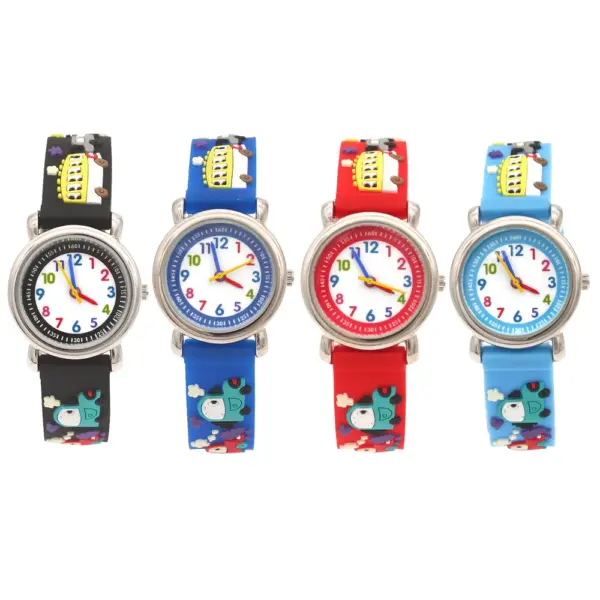 Cute Boys Girls Quartz Watch Kids Children's Fabric Strap Student Time Clock Wristwatch Gifts