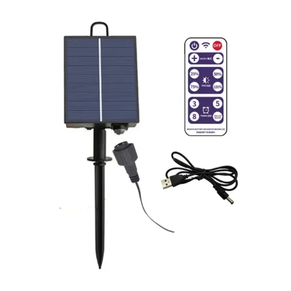Solar Battery Box Kit Pack Powered Lithium Panel Light With Drill Digger Remote Control For Led String Strip Lamp DIY