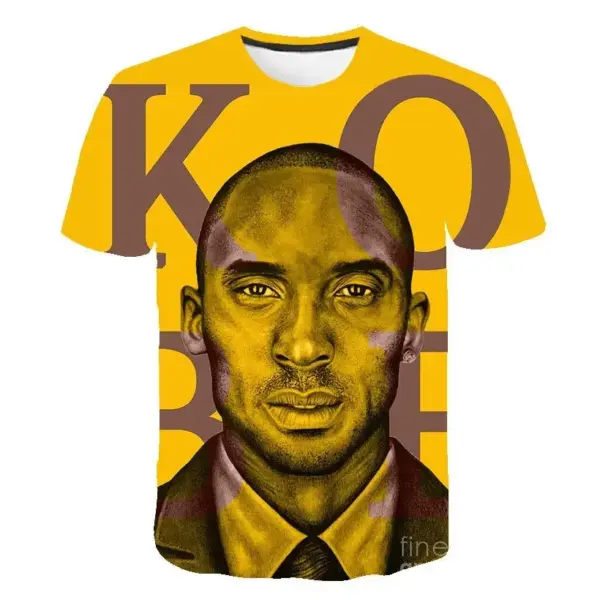 Summer Men 3D Printed Basketball Player T-shirt Boy Sports Tops Tees Children Casual Clothing Kids Fashion Outfit Streetwear