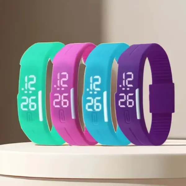 LED Display Silicone Strap Sport Watches Electronic Digital Children Kids Watch Girls Boys Wristwatch Man Clock Reloj De Hombre