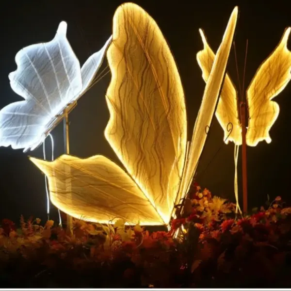 NEW Wedding Ceiling Light Butterflies LED Lace Lamp Romantic Creative Hanging Butterfly Road Load Walkway on Party Stage Lights