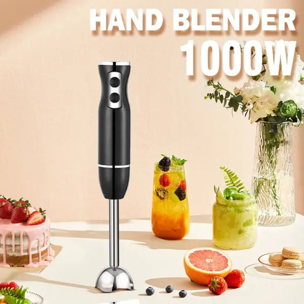 220V 300W High-power Electric Blender Household Multi-functional Handheld Cooking Stick Kitchen Meat Grinder Baby Food Juicer