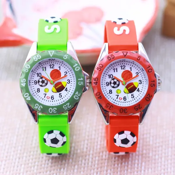Famous Brand Chaoyada Children Boys Girls Sports Watch Little Kids Cute Football Cartoon Silicone Cool Montre Enfant Watches