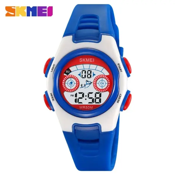 SKMEI 2309 Military Sport Electronic Waterproof Boy Girl Wristwatch Children Digital Shockproof Watch for Kids Color Alarm 1451
