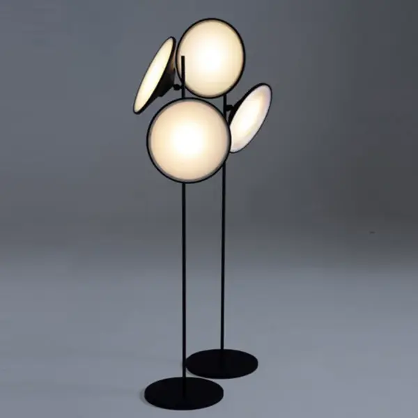 Led Adjustable Double-Headed Iron Acrylic Light for Living Room Bedroom Study Sofa Standing Reading Lamp Nordic Horn Floor Lamp