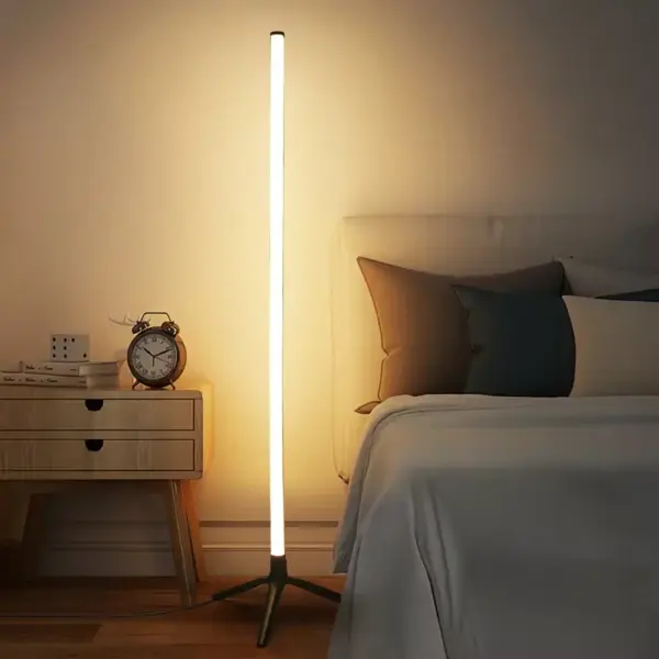 1PC Smart RGB Floor Lamp Dimmable Corner Lamp Bedroom Ambient Lighting Scandinavian Style Color Changing Dimmable Soft Lighting
