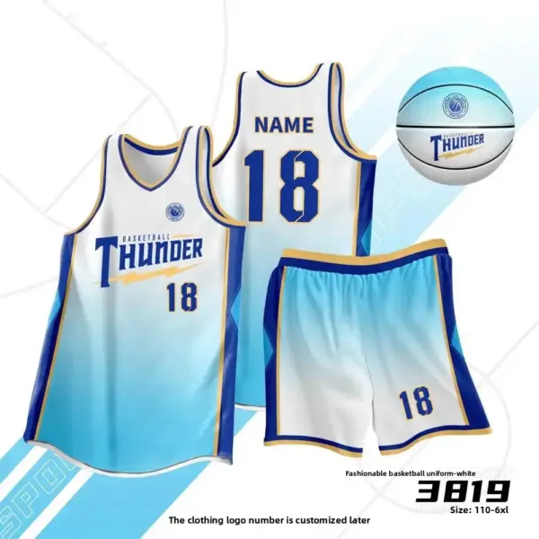 Quick Dry Basketball Uniform Set for Students Competition Training Team Vest Print Number Summer Sports Wear from China