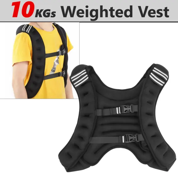 Exercise Weighted Vest Exercise Weighted Vest Strength Training Jacket with Adjustable Buckle for Workout Fitness Weighted Vest