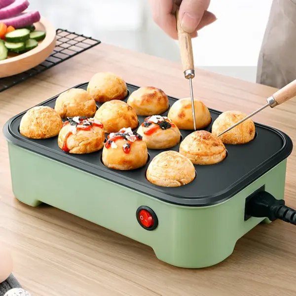 Octopus Ball Machine Household Mini Octopus Roast Machine Multifunctional Baked Egg Baking Pan Small Ball Pot Food Processor