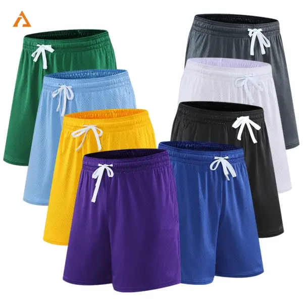 New Casual Basketball Shorts Men's 2024 Summer Mesh Running Gym Sports Shorts Breathable Quick Dry Outdoor Training Shorts 9924