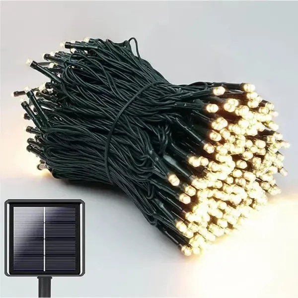 50-300LED Solar String Light Outdoor 8 Mode Garden Waterproof Fairy Lamp Garland For Christmas Holiday Party Home Decoration