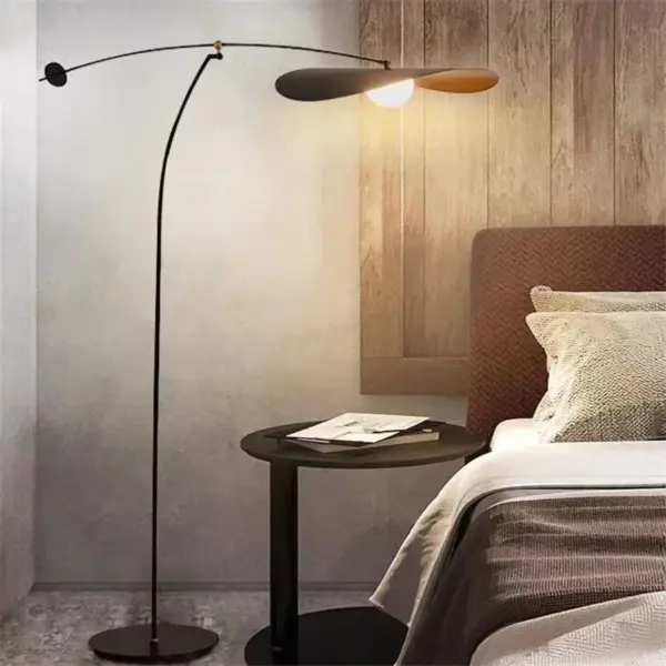 Modern Nordic Leaf Floor Lamp LED Long Arm Adjustable Iron Standing Lamp For Reading Bedroom Myrna Lamp Foyer Corner Floor
