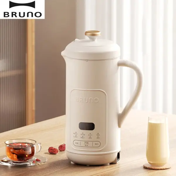 BRUNO 800ML Soymilk Maker 220V Electric Soybean Milk Machine 28000rpm High Speed Wall Breaking Blender Smart Food Mixer 12H Time