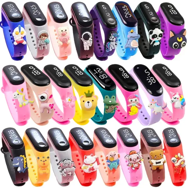 Waterproof Children LED Smart Watch Outdoor Sport Bracelet Clock Kids Digital Electronic Watch for Girls Boys Birthday Gift