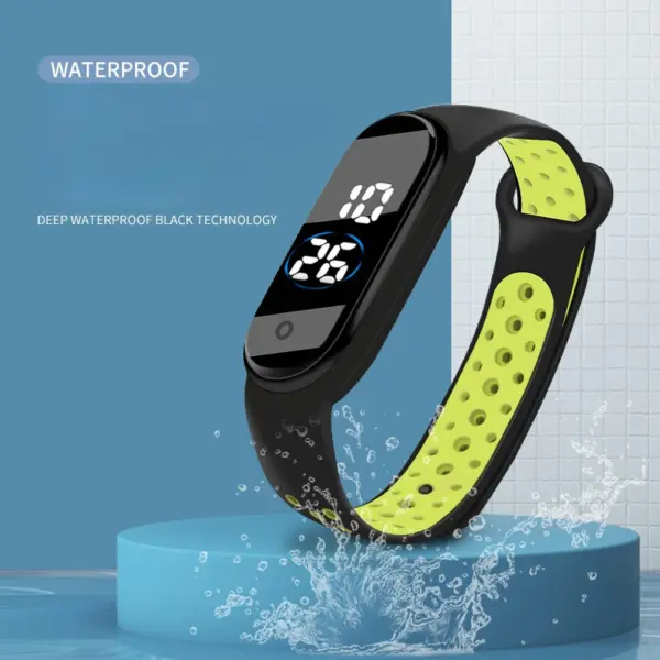 Fashion Sports Watch For Kids Children Waterproof Led Digital Watch Ultra-light Silicone Strap Teen Boys Girls WristWatch Unisex
